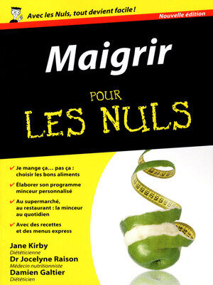 cover image of Maigrir Poche Pour les Nuls, 2e